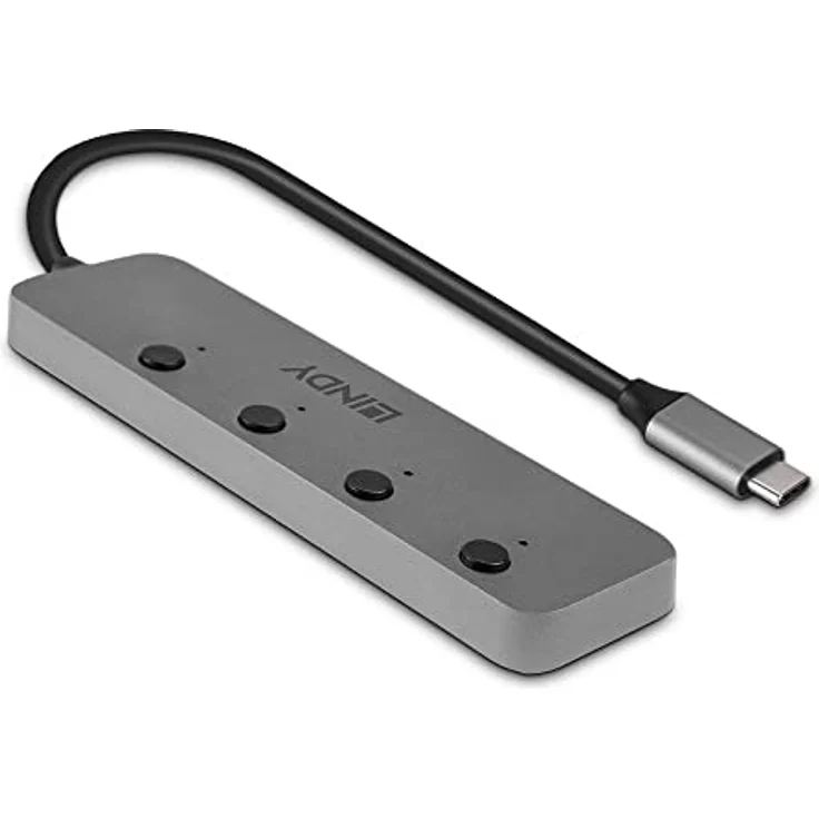 LINDY 43383 4 Port USB 3.2 Gen 1 Typ C Hub mit Ein-/Ausschalter – Bild 2