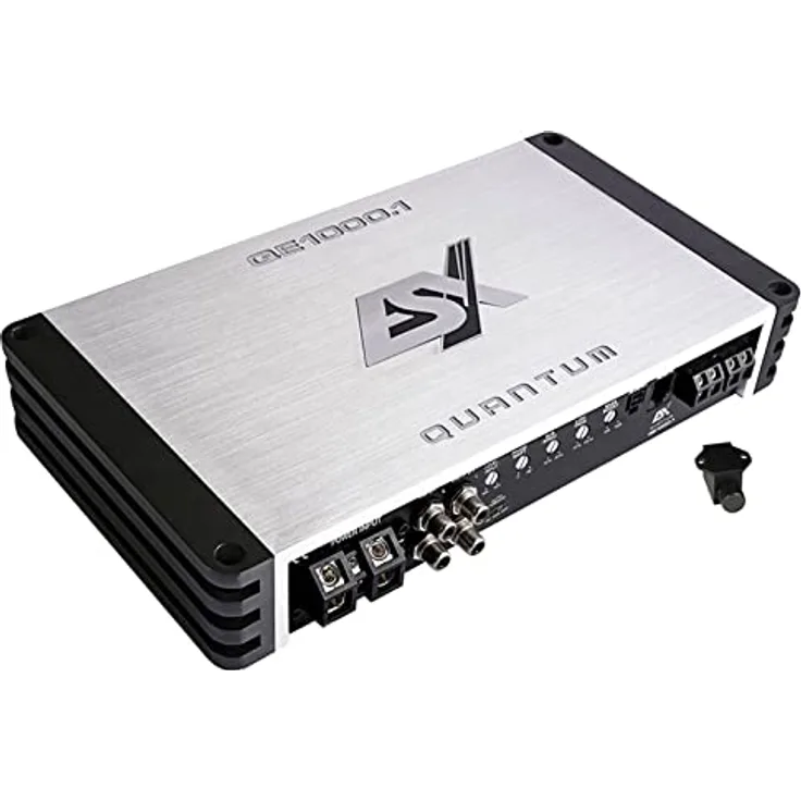 ESX QUANTUM QE1000.1, Digitaler 1-Kanal Verstärker mit 350/600/1000 Watt RMS, automatischer Einschaltfunktion und Hochpegel-Eingängen