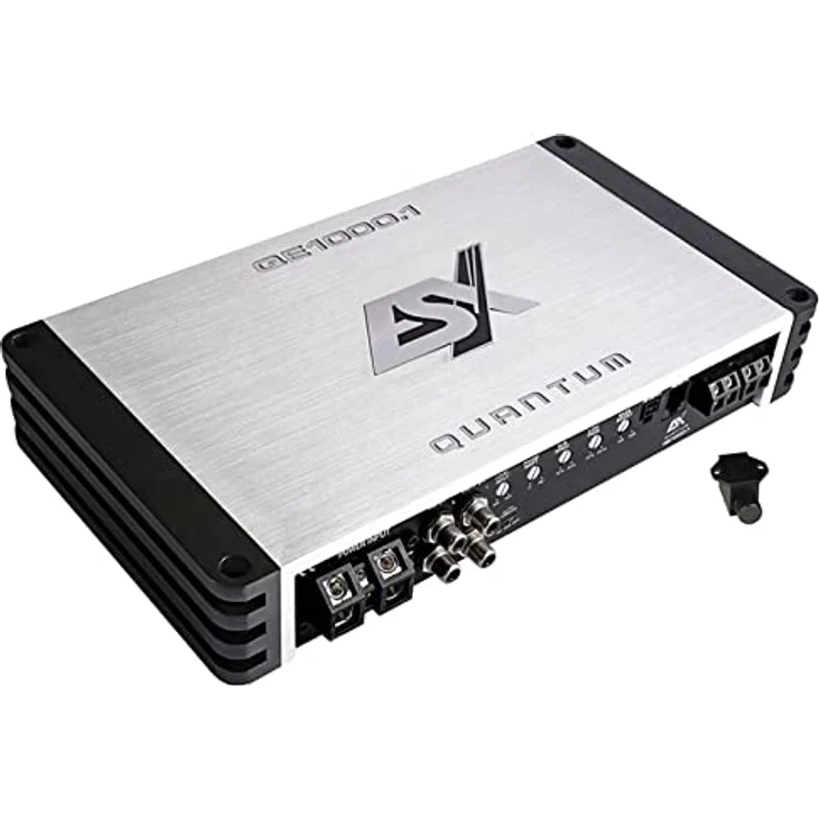 ESX QUANTUM QE1000.1, Digitaler 1-Kanal Verstärker mit 350/600/1000 Watt RMS, automatischer Einschaltfunktion und Hochpegel-Eingängen – Bild 1