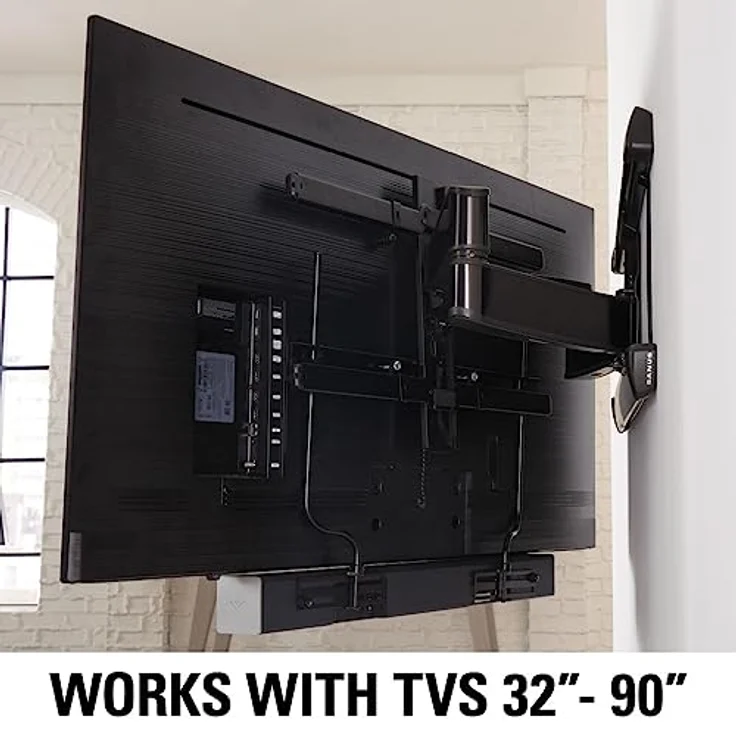 Sanus SASB1-B1 Soundbar-TV-Wandhalterung für Zoll-Fernseher, Schwarz – Bild 3