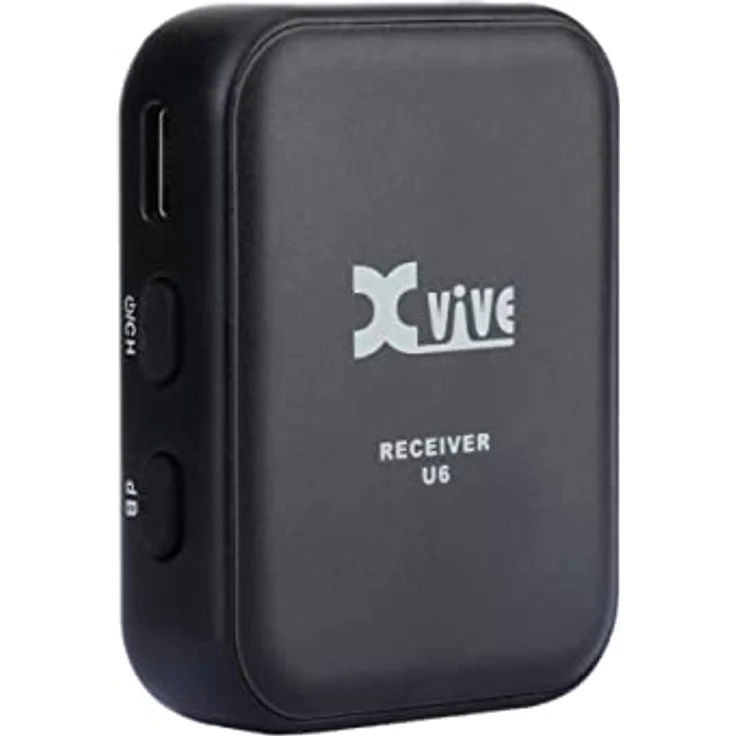 Xvive U6 Compact Wireless Mic System, 2,4 GHz, True Diversity, 24-bit/48kHz, 4 Kanäle, Reichweite 27,4 m, 5 Std. Akkulaufzeit, Schwarz – Bild 3