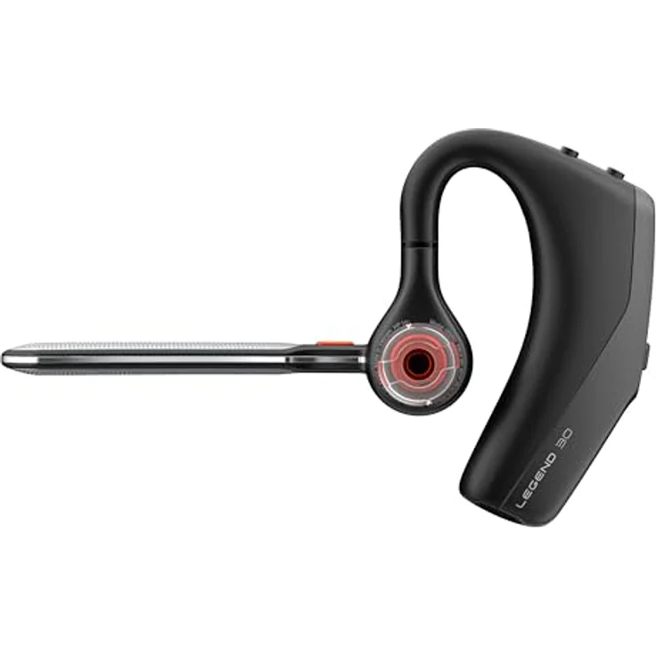 Poly Voyager Legend 30, Bluetooth-Headset mit Noise Cancelling, WindSmart-Technologie, Smart-Sensor, 10 Stunden Akkulaufzeit, ergonomisches Design, schwarz – Bild 3