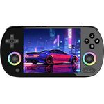 Astarama RG40XX H Handheld-Spielekonsole, Retro-Spielekonsole mit RGB-Joystick-Beleuchtung, 4 "IPS-Bildschirm, Linux, 64G TF-Karte, 5571 Spiele, WiFi Bluetooth (schwarz, 64G)
