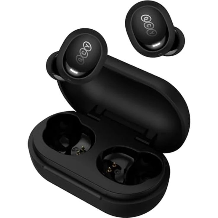 QCY Kabellose Ohrhörer TWS T27 (schwarz) mit Bluetooth 5.3 und 32 Stunden Laufzeit – Bild 2