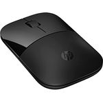 HP Z3700 kabellose Maus | 1200 optische Sensoren | bis zu 16 Monate Batterielaufzeit | 2.4 GHz oder Bluetooth Verbindung | Plug&Play | Schwarz