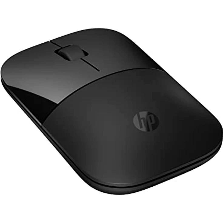 HP Z3700 kabellose Maus | 1200 optische Sensoren | bis zu 16 Monate Batterielaufzeit | 2.4 GHz oder Bluetooth Verbindung | Plug&Play | Schwarz – Bild 1