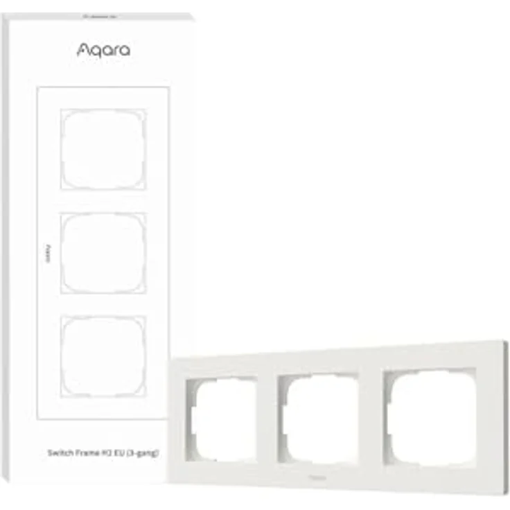 AQARA FE-X02D H2 EU, 3-Gang Rahmen für Aqara-Schalter, kompatibel mit H2-Serie – Bild 1