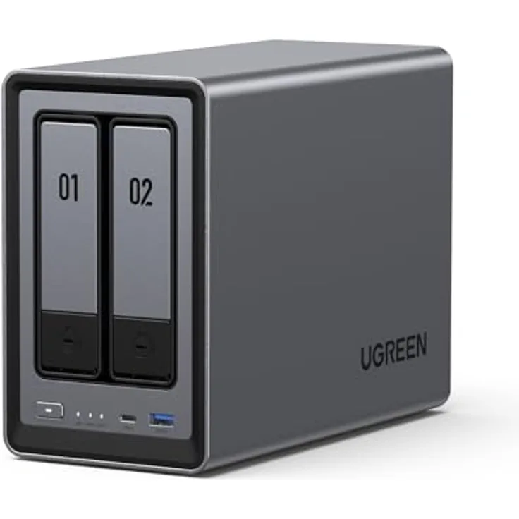 UGREEN NASync DXP2800 2-Bay NAS (Diskless) mit Intel-Prozessor der 12. Generation und 56 TB Datenspeicher