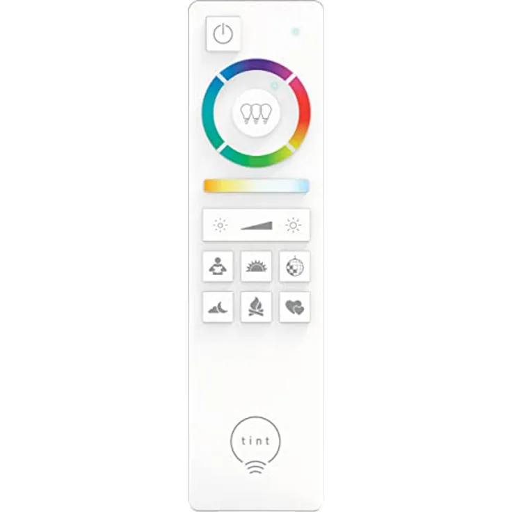 tint Smarte Fernbedienung – Steuerung von Farben und Weißtönen – Einstellung von Lichtgruppen – 9 vorprogrammierte Lichtszenen – Farbe: Weiß