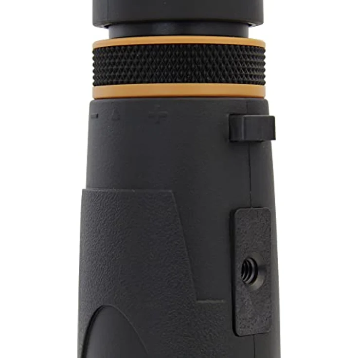 Omegon Monokular Orange 10x42, wasserdichtes Fernglas mit Fix-Schärfe und griffigem Design – Bild 3