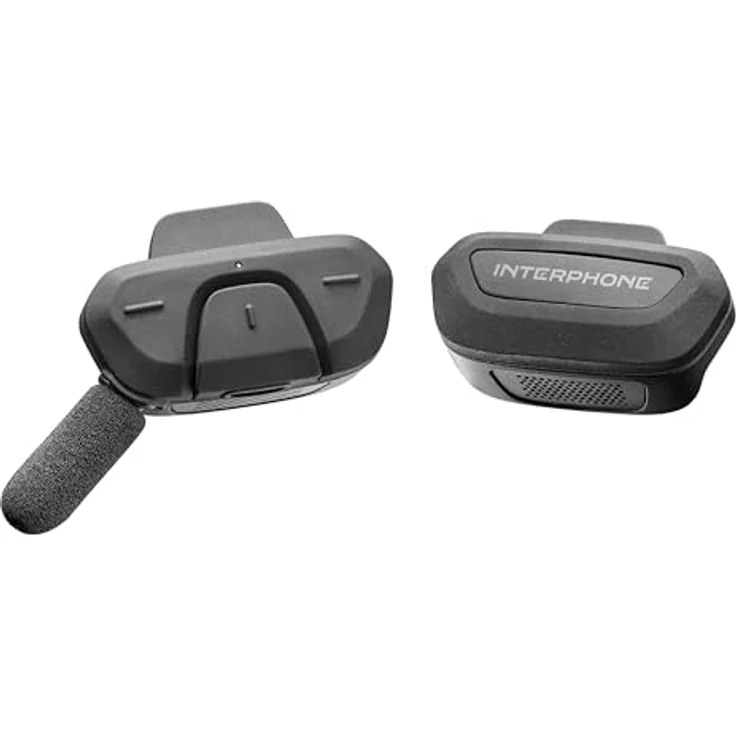 Interphone INTERPHOAERIAL, Bluetooth Kommunikationsanlage für Fahrräder, schwarz, mit Hochleistungsmikrofon und leistungsstarken Lautsprechern – Bild 1