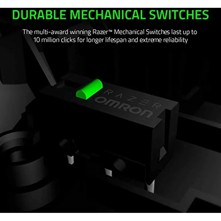 Razer Für Spiele DeathAdder Essential Ergonomische optische Maus, Weiß, mit Kabel (Kabelgebunden), Maus, Weiss – Bild 2