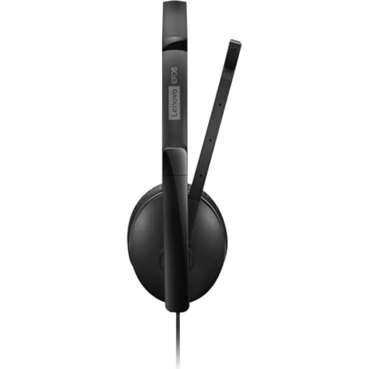 Lenovo 4XD1M39029 Kopfhörer mit aktiver Geräuschunterdrückung, On-Ear, kabelgebunden, USB Typ-C, schwarz – Bild 3