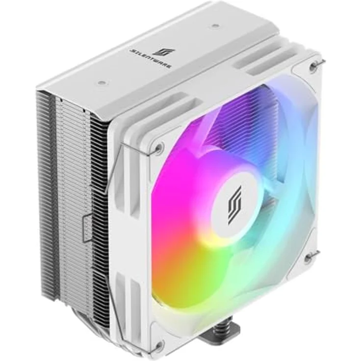 Silentware Bora RGB White, CPU Kühler mit 5 Heatpipes, 120mm PWM ARGB Lüfter, für Intel 115X/1200/1700/1851 und AMD AM4/AM5 – Bild 1