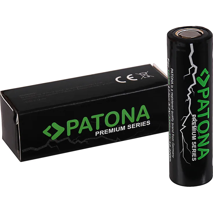 PATONA PREMIUM 18650 Li-Ion Akku, 3350 mAh, 3,7 V, bis zu 300 Ladezyklen