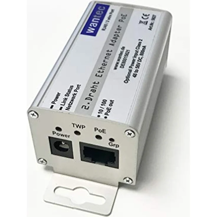 Wantec Netzwerkadapter 2wIP 2 Draht 10-100 PoE Schraubkl, 5628 – Bild 5
