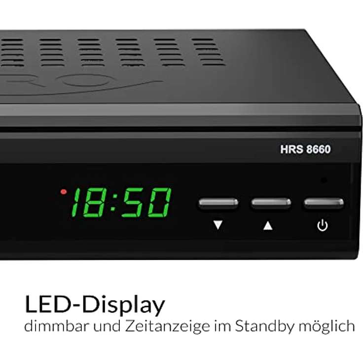 Xoro HRS 8659 digitaler Satelliten-Receiver mit LAN Anschluss (HDTV, DVB-S2, HDMI, SCART, USB 2.0 Media Player) schwarz – Bild 2