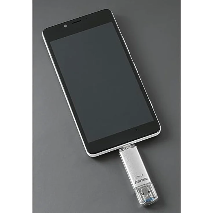 Hama 256GB USB-Speicherstick mit USB 3.0&USB 3.1-Type-C (2-in-1 USB-Stick, z.B. für Android Handy, Tablet, Computer, Notebook, MacBook, OTG, 70MB-s) USB-Typ-C Handy-Stick, Doppel Memory-Stick silber – Bild 5