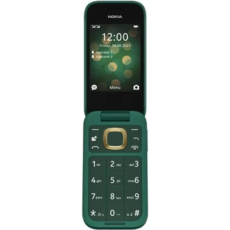 Nokia 2660 4G Dual Sim, Display 2,8 Zoll, große Tasten, SOS-Taste, Kamera, Bluetooth, FM-Radio und MP3-Player, großer Akku, Grün, Italien – Bild 2