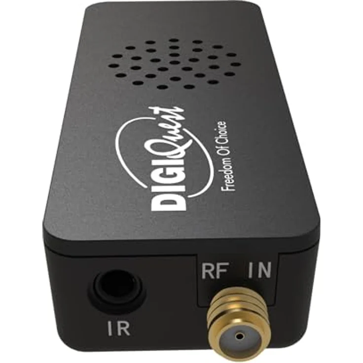 Digiquest Terrestrischer Stick Retro TV X2O, DVB-T2 HD Receiver mit automatischem Selbstscan, schwarz, platzsparend und energieeffizient – Bild 3