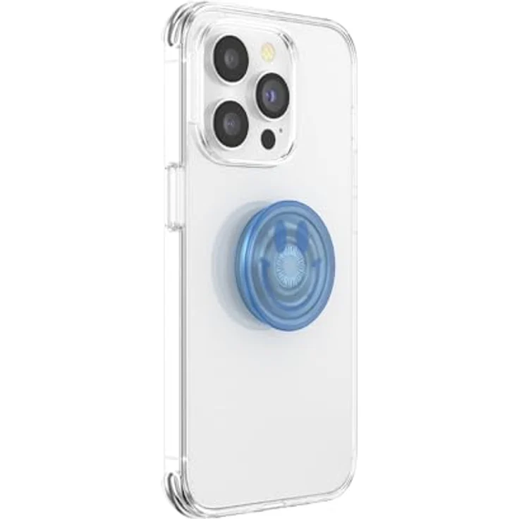 PopSockets PopGrip, Telefonhalter mit ausziehbarem Kickstand und haftendem Griff, Glückliche Blautöne – Bild 2