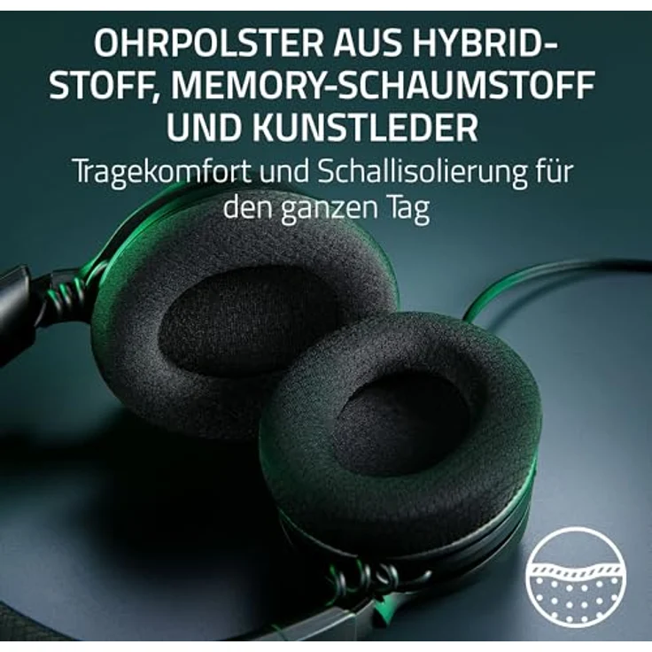 Razer Kraken V4 X - Kabelgebundenes PC-Gaming-Headset (Triforce 40-mm-Treiber, einziehbares Nierenmikrofon, 7.1-Surround-Sound, Chroma RGB, für PC - Konsolen & Mobiltelefone über USB-C) Schwarz – Bild 5