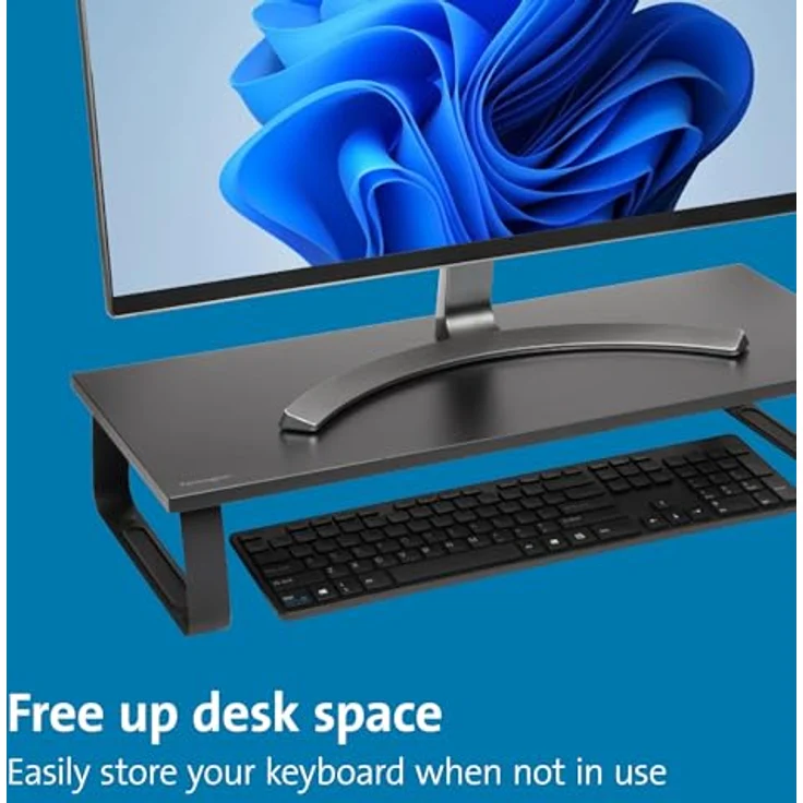 Kensington extrabreiter verstellbarer Monitorstand für Schreibtische, Tischaufsatz für große Bildschirme bis 32 Zoll, K55726EU – Bild 5