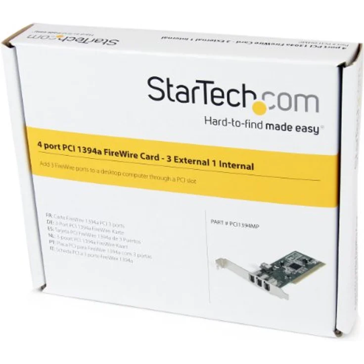 StarTech.com 4 Port 1394a FireWire PCI Schnittstellenkarte - 3x extern 1x intern (PCI1394MP) – Bild 6