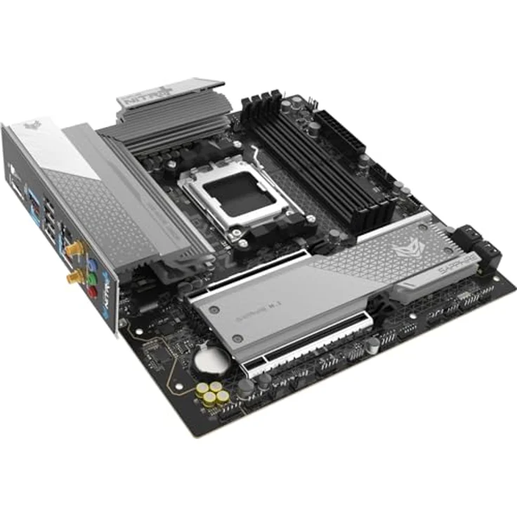 Sapphire NITRO+ B850M WIFI, Mainboard für AMD AM5, mATX, 12+2+1 Phasen-Stromversorgung, HDMI 1.4, DisplayPort 1.2 – Bild 4