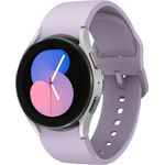 Samsung Galaxy Watch5 40mm LTE Silver Purple, Smartwatch mit Aluminiumgehäuse, Saphirglas und Exynos W920 Dual-Core-Prozessor