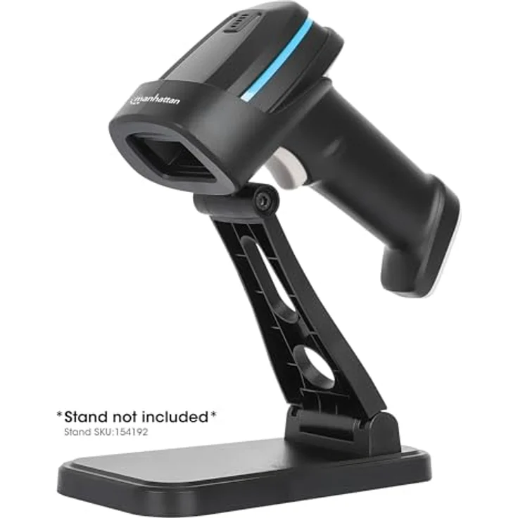 Manhattan Kabelloser 2D Long Range LED-Barcodescanner, 1D/2D Barcode-Scanner mit 80 m Reichweite, IP52 Schutz, Schwarz – Bild 9