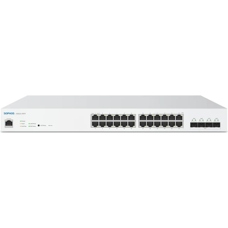 Sophos CS210-24FP Switch, 24-Port 8x2.5G mit vollem PoE, unmanaged, EU Stromkabel, 152 Gbps Switching-Kapazität