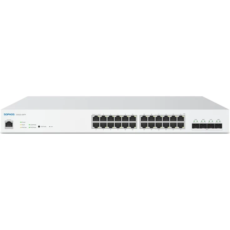 Sophos CS210-24FP Switch, 24-Port 8x2.5G mit vollem PoE, unmanaged, EU Stromkabel, 152 Gbps Switching-Kapazität