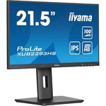 iiyama Prolite XUB2293HS-B6 21,5" IPS LED-Monitor Full-HD 100Hz HDMI DP Pivot AdaptiveSync, schwarz