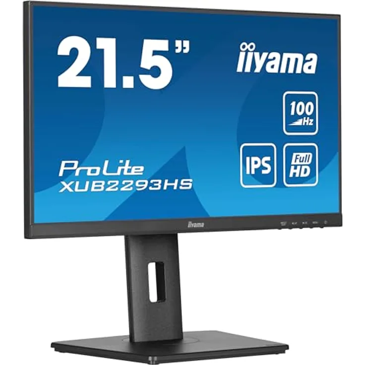 iiyama Prolite XUB2293HS-B6 21,5" IPS LED-Monitor Full-HD 100Hz HDMI DP Pivot AdaptiveSync, schwarz