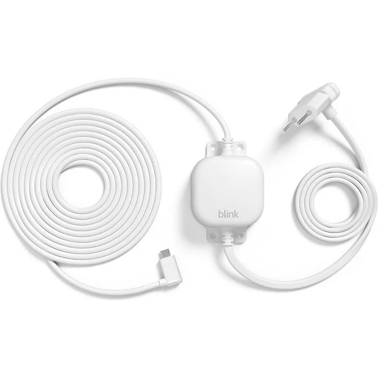 Blink Witterungsbeständiges Netzteil (4 m) für Blink Mini 2, wetterfest und kompatibel mit USB-C, weiß
