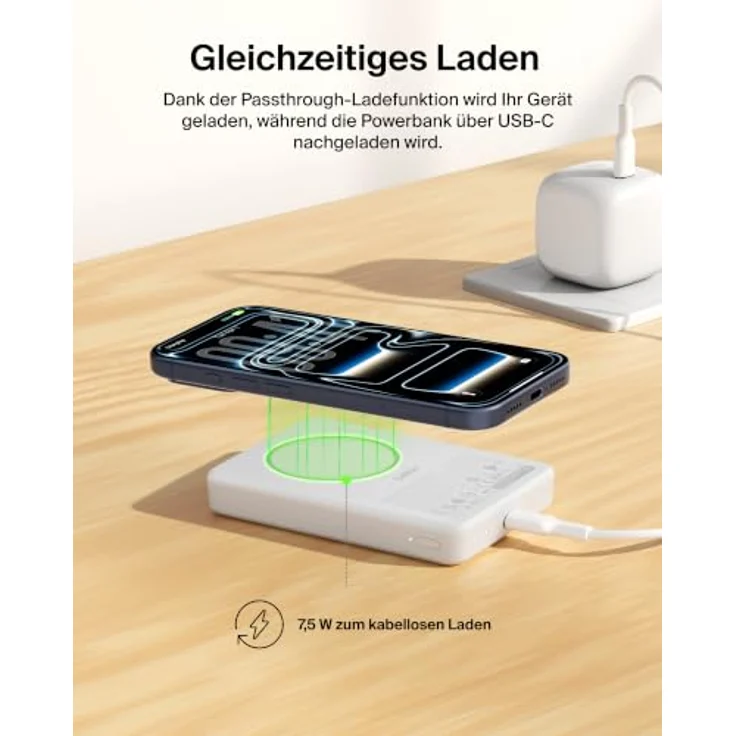 Belkin Boostcharge Slim Magnetische Powerbank 10.000 mAh, 7,5W, Fast Charge, Schwarz – Bild 9