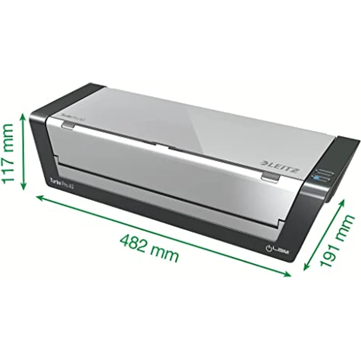 Leitz A3 Laminiergerät, Touch Turbo Pro, Ideal für Büro und Schule, Silber, iLam, 75190000 – Bild 3