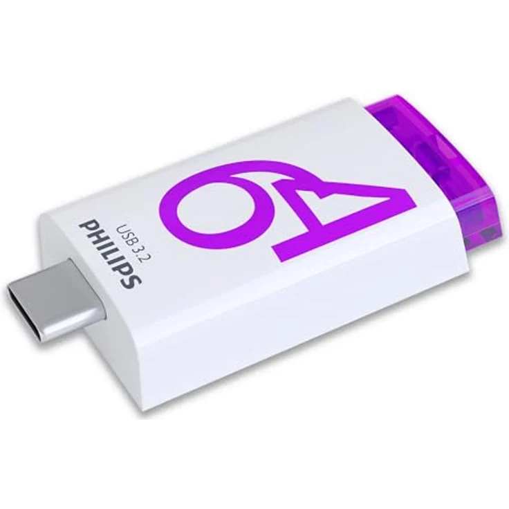 Philips Click Edition USB-C Anschluss USB 3.2 Gen 1 USB-Flash-Laufwerk 64 GB für PC, Laptop, Smartphone, Tablet mit USB-C-Anschluss, Lesegeschwindigkeit bis zu 120 MB/s – Bild 1