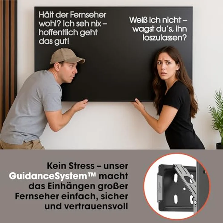 Vogels Elite 5505, TV Wandhalterung für 32-77 Zoll Fernseher, fix, schwarz – Bild 3