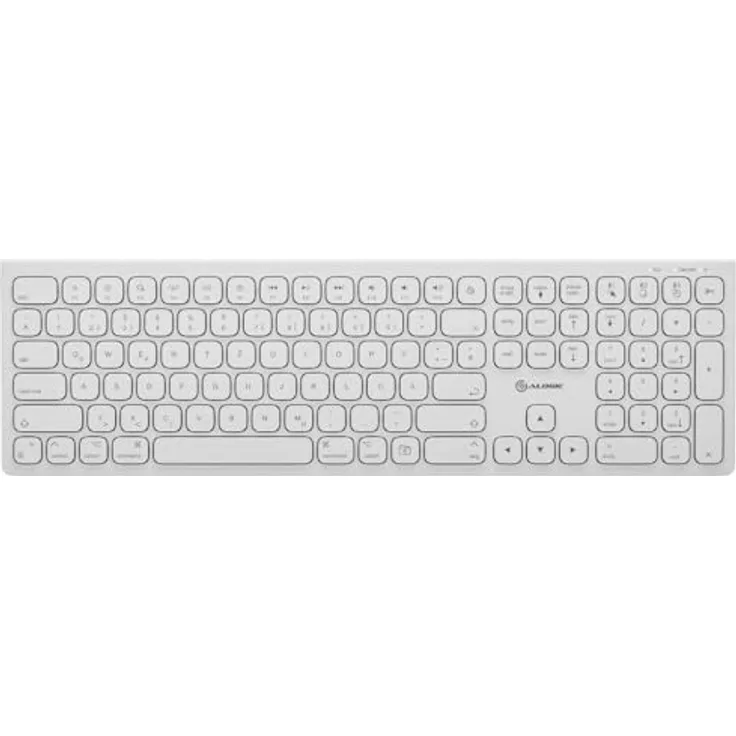 Alogic ECHELON USB-C RECHARGEABLE BLUE (DE, Kabellos), Tastatur, Weiss
