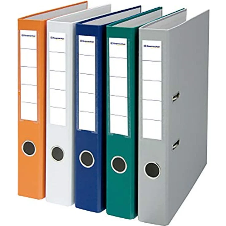Soennecken Aktenordner Ordner Rückenbreite: 70 mm Verwendung für Papierformat: DIN A4, strapazierfähig, abwischbar, 2 Bügel - Blau – Bild 3