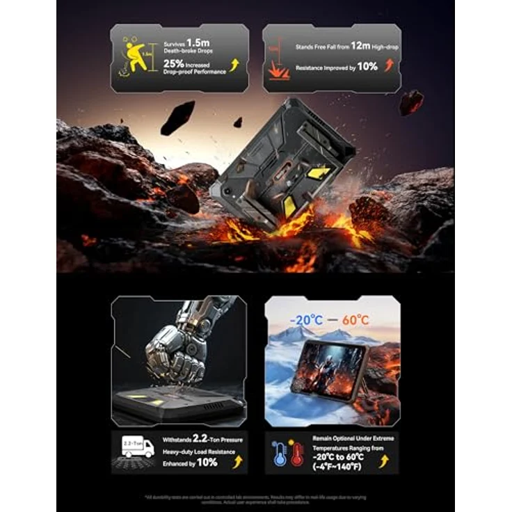 Blackview Active 12 Pro, LTE Tablet mit 1TB Speicher und 16GB RAM, Schwarz – Bild 5