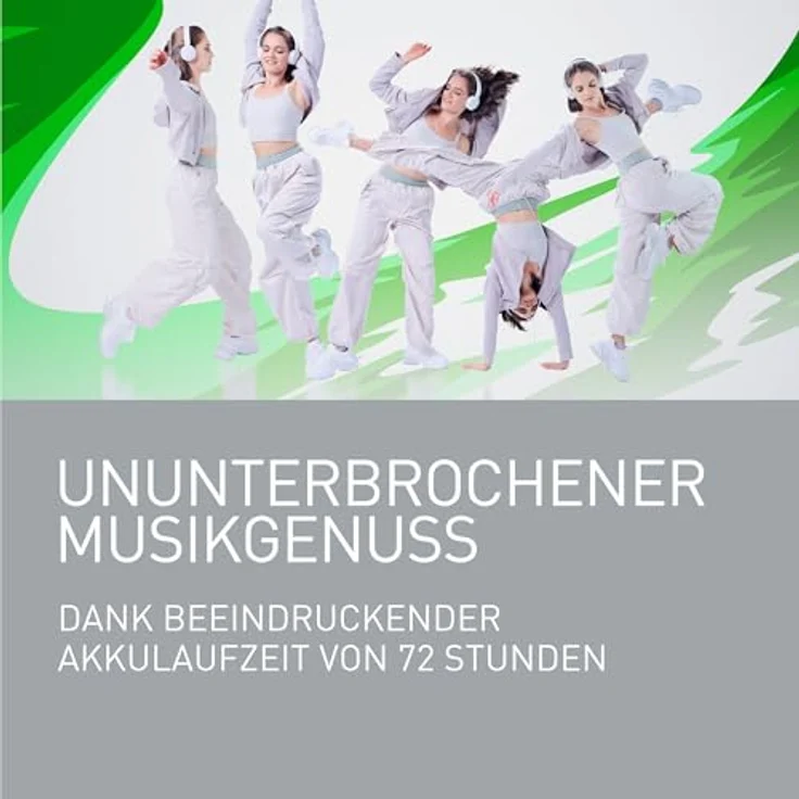 Panasonic RB-HF630BE-K Kabelloser Street-Kopfhörer, On-Ear, Bluetooth 5.3, bis zu 72 Stunden Wiedergabe, USB-C, Schwarz – Bild 4