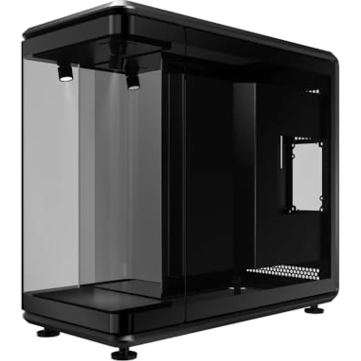 Cooler Master MasterFrame 360 Panorama, Offenes Tower-Gehäuse mit Hartglas-Seitenwänden, ARGB-Spotlights und Platz für bis zu 12 Lüfter – Bild 2