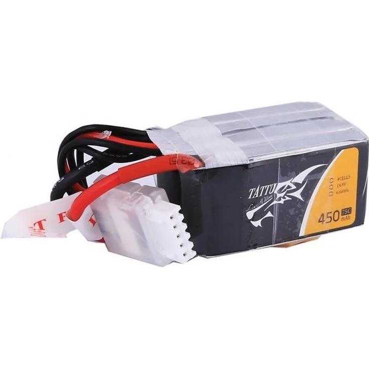 Tattu 450mAh 14.8V 75C LiPo Akku, 4S1P XT30 für Drohnen, 55 g – Bild 1