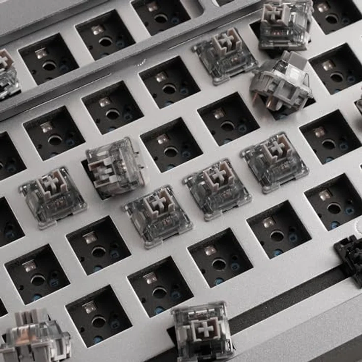 Akko AKKO V3 Pro Silver Switches, mechanisch, 5-Pin, linear, MX-Stem, 40g - 45 Stück – Bild 5