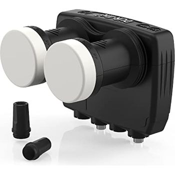 Monobloc simple double LNB 2 satellites 0,1 dB ASTRA HOTBIRD HDTV 3D 4K