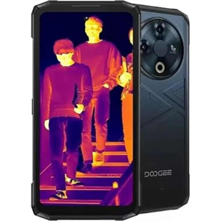 "DOOGEE Fire6 Wärmebildkamera Smartphone (6.56 Zoll, 256 GB Speicherplatz, 50 MP Kamera, 10400mAh, 16(6+10) GB+256GB, 50MP, FM/OTG) - Android 14, Unisoc T606 Octa-Core, 16GB RAM, 256GB ROM"