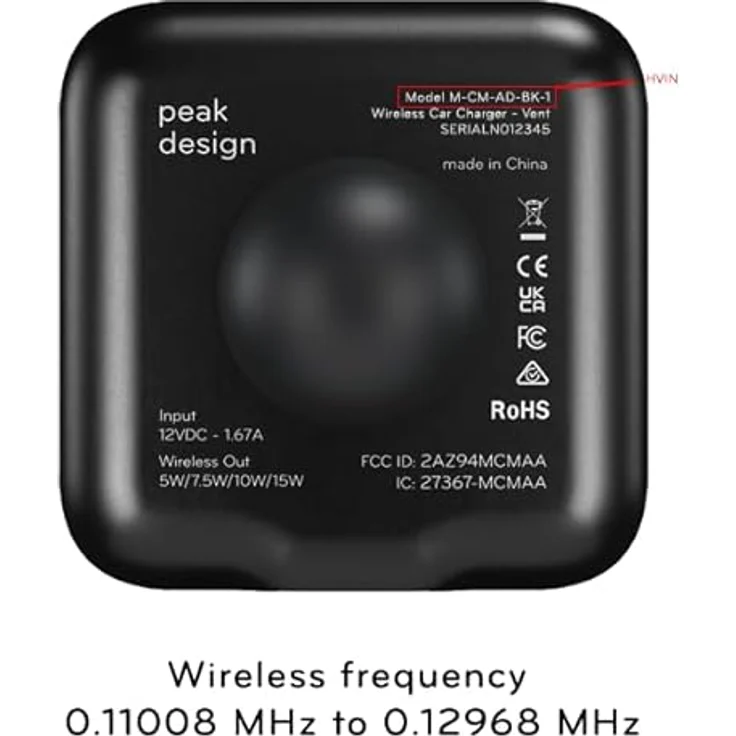 Peak Design Charging Car Mount Vent, Smartphone Halterung mit ultrastraker MagSafe-Kompatibilität, Schwarz – Bild 10